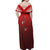 Mate Ma'a Tonga Rugby Off Shoulder Maxi Dress Six Seven Six to The World