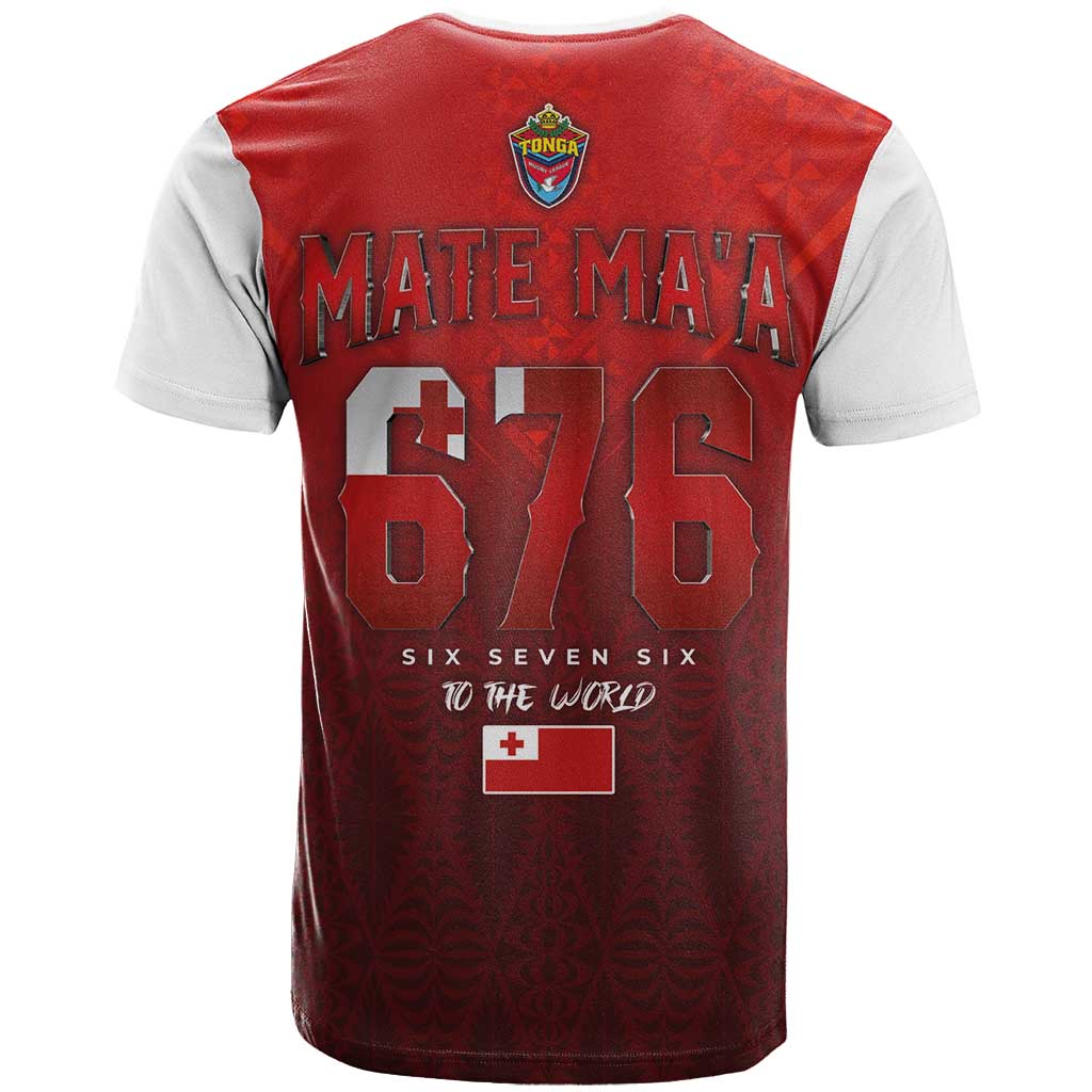 Mate Ma'a Tonga Rugby T Shirt Six Seven Six to The World
