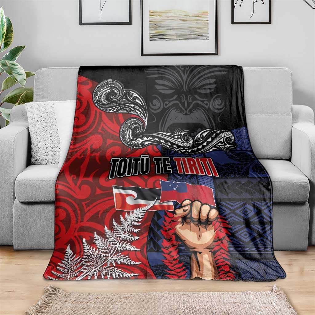 Aotearoa and Samoa Toitu Te Tiriti Blanket Honour the Treaty - Te Tiriti Is Us