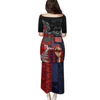 Aotearoa and Samoa Toitu Te Tiriti Family Matching Puletasi and Hawaiian Shirt Honour the Treaty - Te Tiriti Is Us