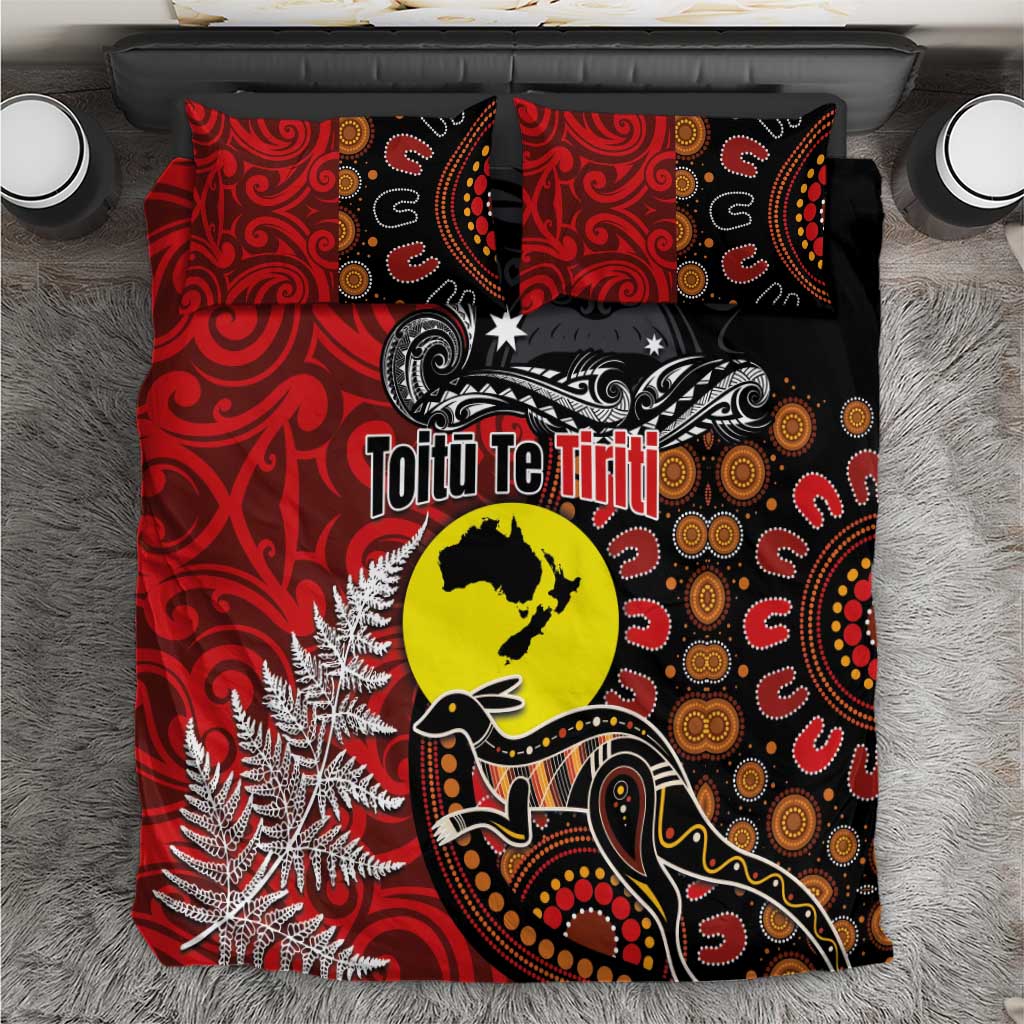 Aotearoa and Australia Toitu Te Tiriti Bedding Set Honour the Treaty - Te Tiriti Is Us