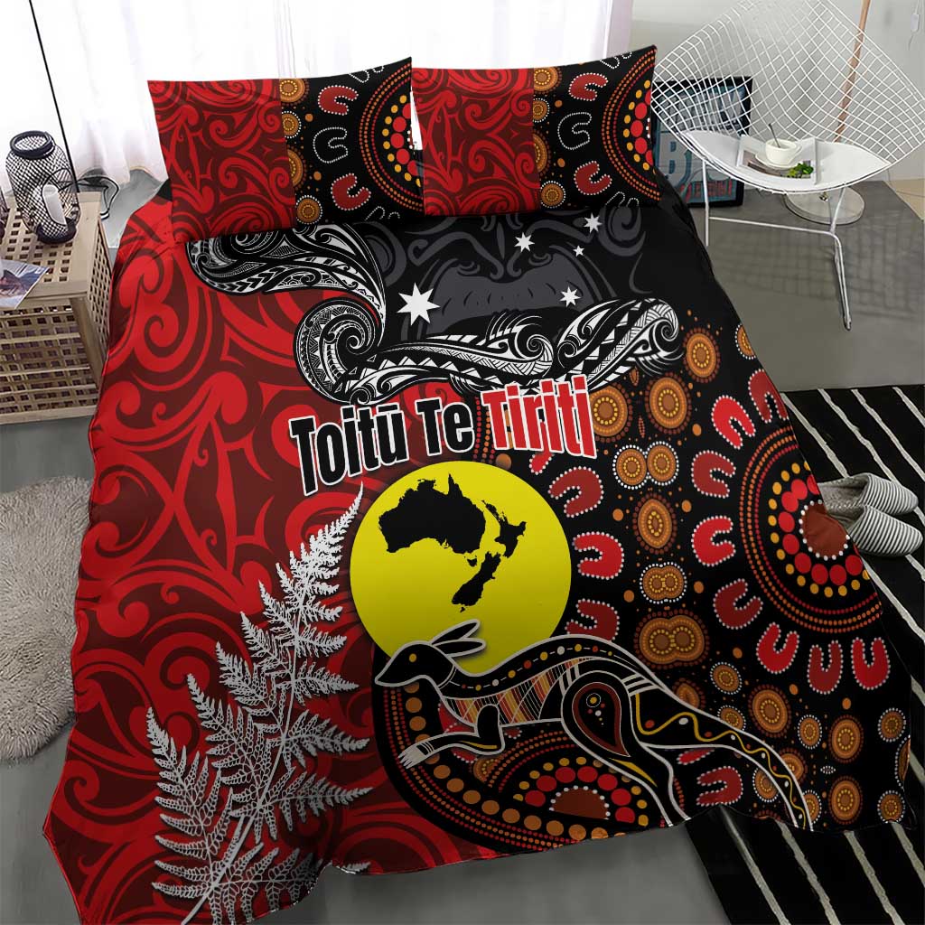 Aotearoa and Australia Toitu Te Tiriti Bedding Set Honour the Treaty - Te Tiriti Is Us