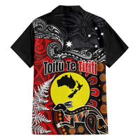 Aotearoa and Australia Toitu Te Tiriti Family Matching Tank Maxi Dress and Hawaiian Shirt Honour the Treaty - Te Tiriti Is Us LT03 - Polynesian Pride