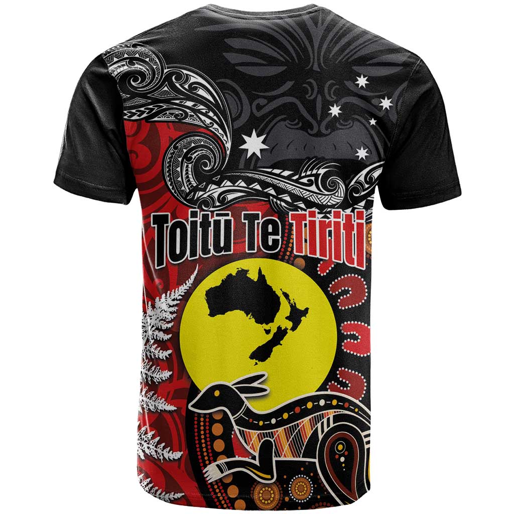 Aotearoa and Australia Toitu Te Tiriti T Shirt Honour the Treaty - Te Tiriti Is Us LT03 - Polynesian Pride