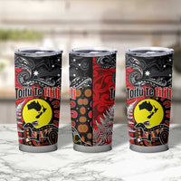 Aotearoa and Australia Toitu Te Tiriti Tumbler Cup Honour the Treaty - Te Tiriti Is Us LT03 - Polynesian Pride