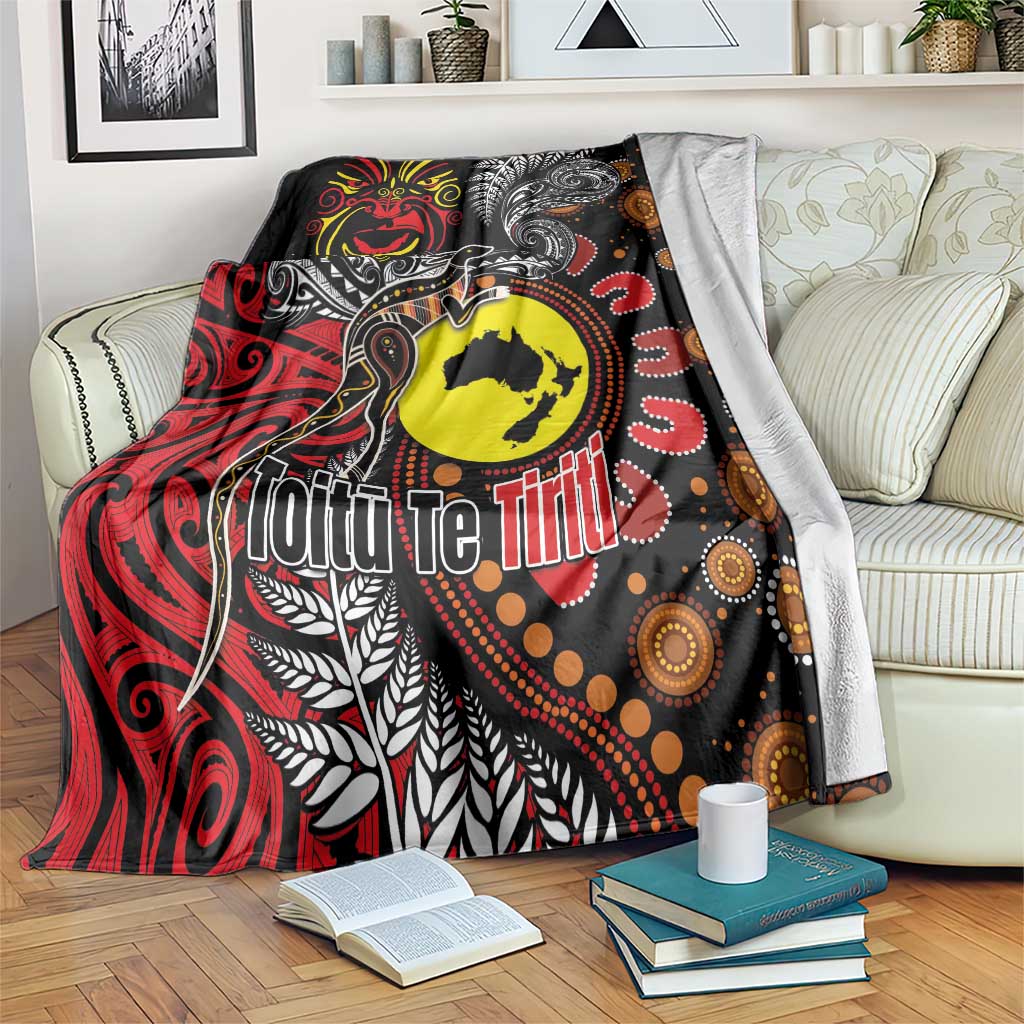 Aotearoa and Australia Toitu Te Tiriti Blanket Honour the Treaty - Stand Together Stand Stronger