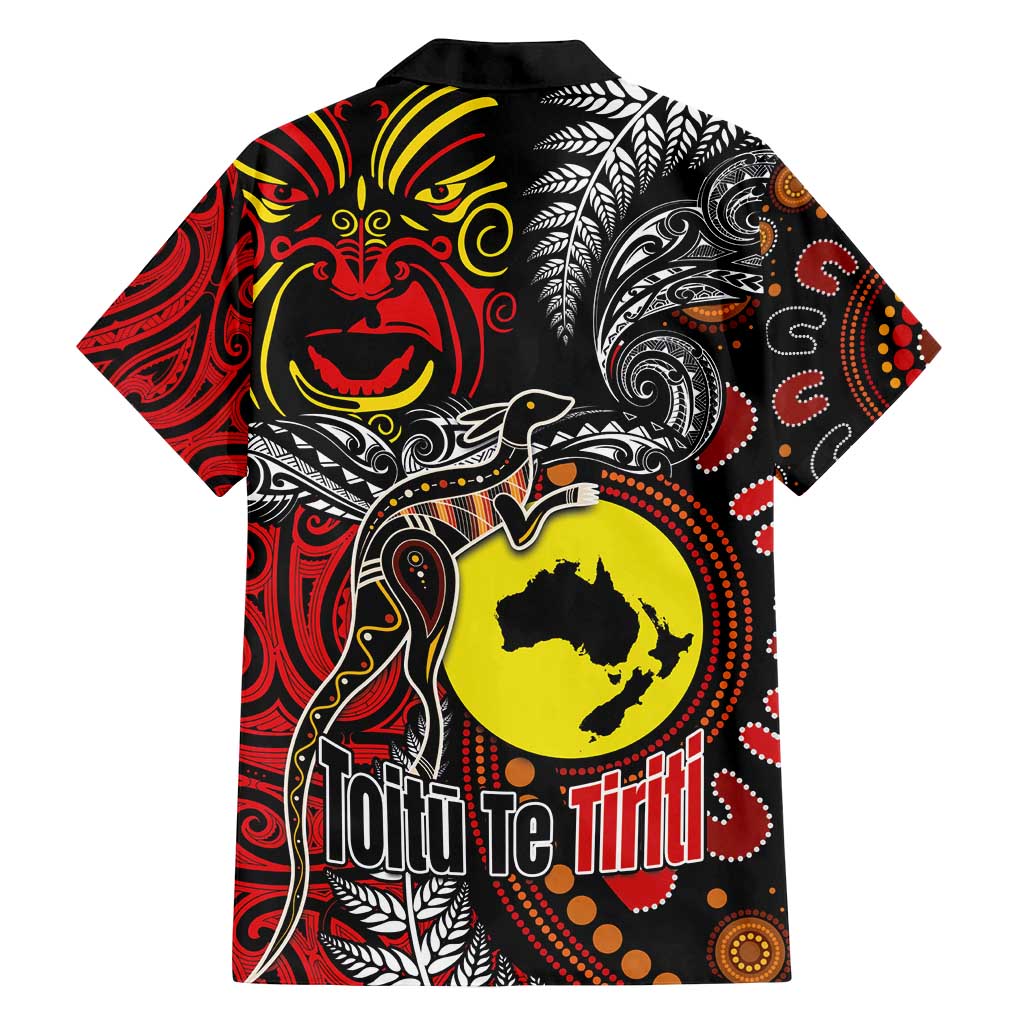 Aotearoa and Australia Toitu Te Tiriti Family Matching Puletasi and Hawaiian Shirt Honour the Treaty - Stand Together Stand Stronger LT03 - Polynesian Pride
