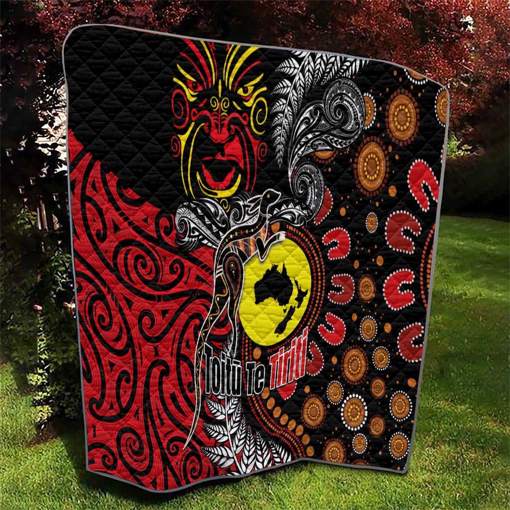 Aotearoa and Australia Toitu Te Tiriti Quilt Honour the Treaty - Stand Together Stand Stronger LT03 - Polynesian Pride