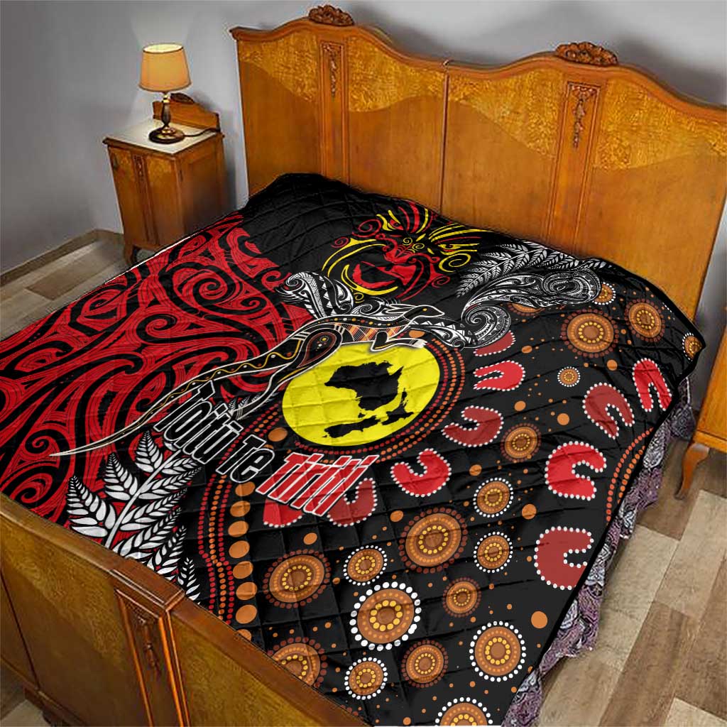 Aotearoa and Australia Toitu Te Tiriti Quilt Honour the Treaty - Stand Together Stand Stronger LT03 - Polynesian Pride