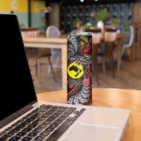 Aotearoa and Australia Toitu Te Tiriti Skinny Tumbler Honour the Treaty - Stand Together Stand Stronger LT03 - Polynesian Pride
