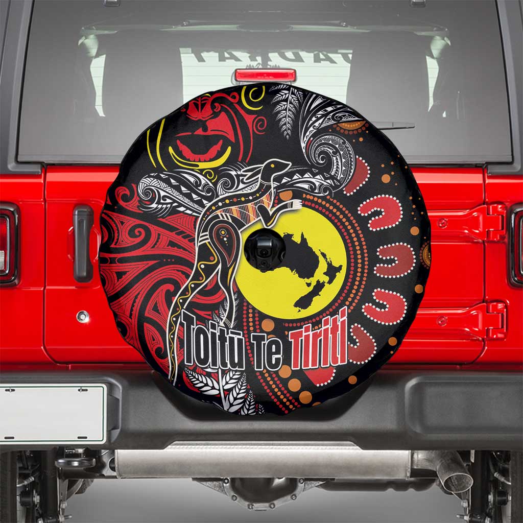 Aotearoa and Australia Toitu Te Tiriti Spare Tire Cover Honour the Treaty - Stand Together Stand Stronger