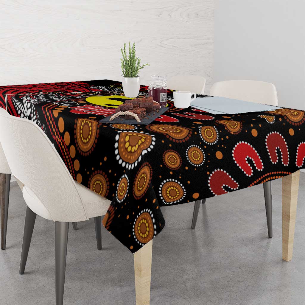 Aotearoa and Australia Toitu Te Tiriti Tablecloth Honour the Treaty - Stand Together Stand Stronger LT03 - Polynesian Pride