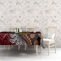 Aotearoa and Australia Toitu Te Tiriti Tablecloth Honour the Treaty - Stand Together Stand Stronger LT03 - Polynesian Pride