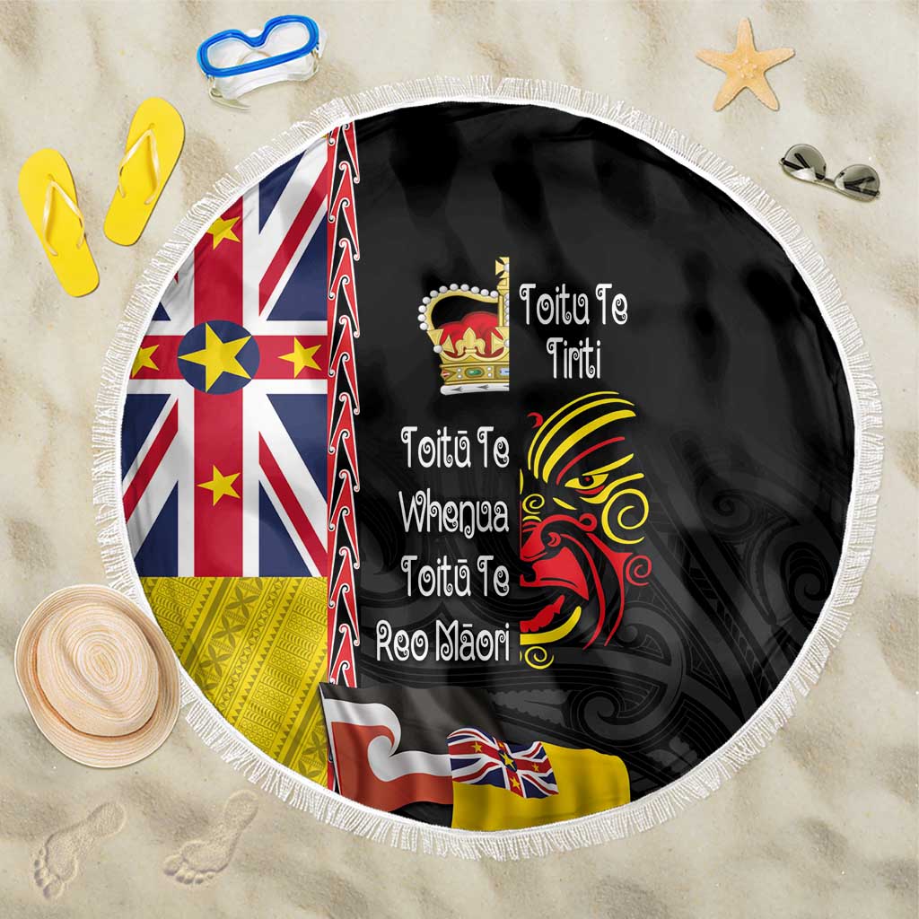 Aotearoa and Niue Toitu Te Tiriti Beach Blanket Honour the Treaty - Fight Together Stand Together