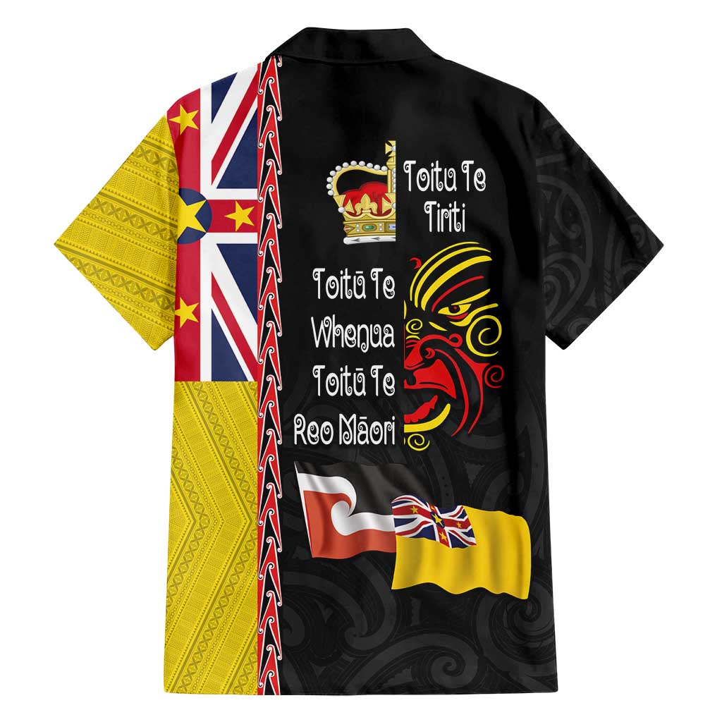 Aotearoa and Niue Toitu Te Tiriti Family Matching Tank Maxi Dress and Hawaiian Shirt Honour the Treaty - Fight Together Stand Together LT03 - Polynesian Pride