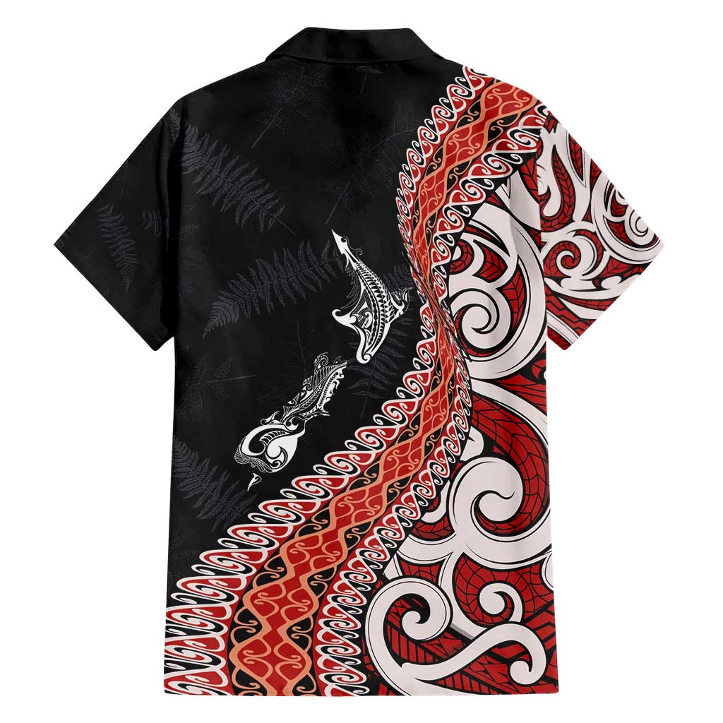 Aotearoa Maori Stylized Koru - Silver Ferns Family Matching Short Sleeve Bodycon Dress and Hawaiian Shirt