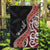 Aotearoa Maori Stylized Koru - Silver Ferns Garden Flag