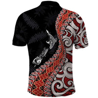 Aotearoa Maori Stylized Koru - Silver Ferns Polo Shirt