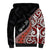 Aotearoa Maori Stylized Koru - Silver Ferns Sherpa Hoodie