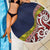 Aotearoa and Niue Beach Blanket Hiapo Maori Stylized Koru