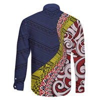 Aotearoa and Niue Family Matching Puletasi and Hawaiian Shirt Hiapo Maori Stylized Koru LT03 - Polynesian Pride