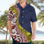 Aotearoa and Niue Hawaiian Shirt Hiapo Maori Stylized Koru