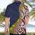 Aotearoa and Niue Hawaiian Shirt Hiapo Maori Stylized Koru