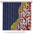 Aotearoa and Niue Shower Curtain Hiapo Maori Stylized Koru