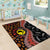 Aotearoa and Australia Area Rug Maori Koru Ferns With Aboriginal Kangaroo