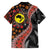 Aotearoa and Australia Family Matching Off The Shoulder Long Sleeve Dress and Hawaiian Shirt Maori Koru Ferns With Aboriginal Kangaroo