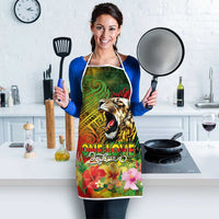 Hawaiian Reggae Apron Jawaiian One Love-Tribal Tatoos and Rastafari Lion - Polynesian Pride
