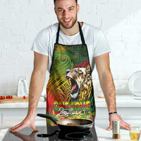 Hawaiian Reggae Apron Jawaiian One Love-Tribal Tatoos and Rastafari Lion - Polynesian Pride
