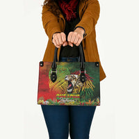 Hawaiian Reggae Leather Bag Jawaiian One Love-Tribal Tatoos and Rastafari Lion - Polynesian Pride