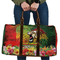 Hawaiian Reggae Travel Bag Jawaiian One Love-Tribal Tatoos and Rastafari Lion - Polynesian Pride