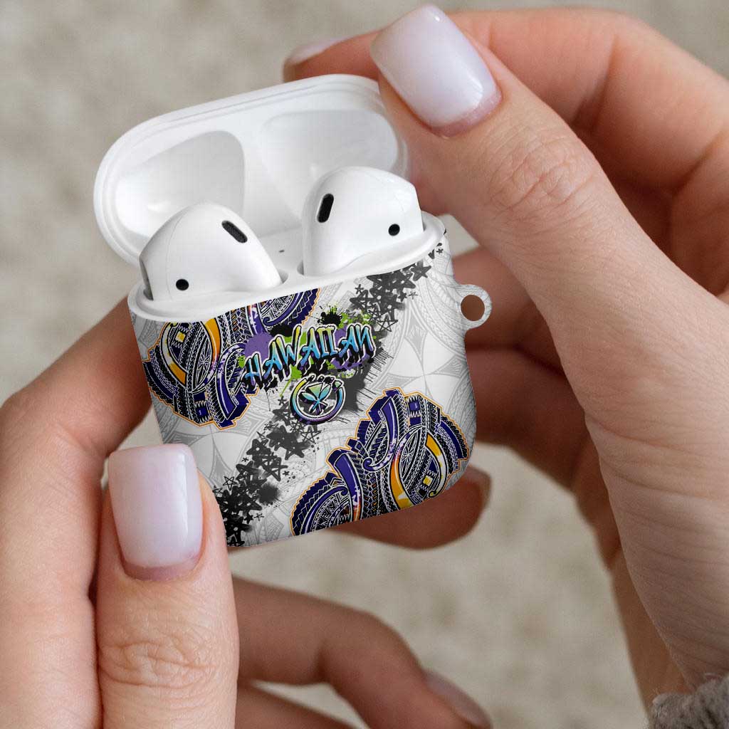 Traditional Art Hawaiian Kakau Tattoos AirPods Case Graffiti Style - Polynesian Pride