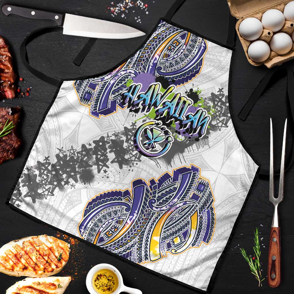 Traditional Art Hawaiian Kakau Tattoos Apron Graffiti Style - Polynesian Pride