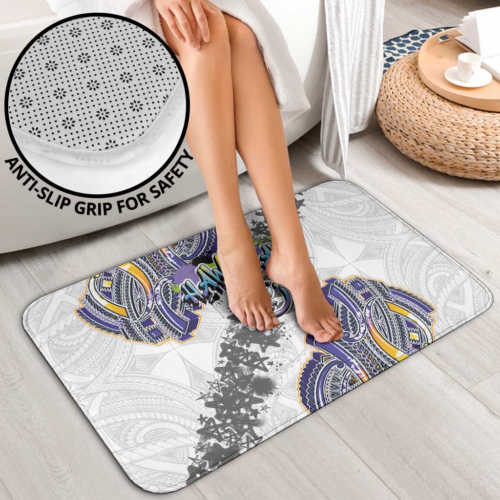 Traditional Art Hawaiian Kakau Tattoos Bathroom Set Graffiti Style - Polynesian Pride