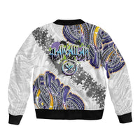 Traditional Art Hawaiian Kakau Tattoos Bomber Jacket Graffiti Style - Polynesian Pride