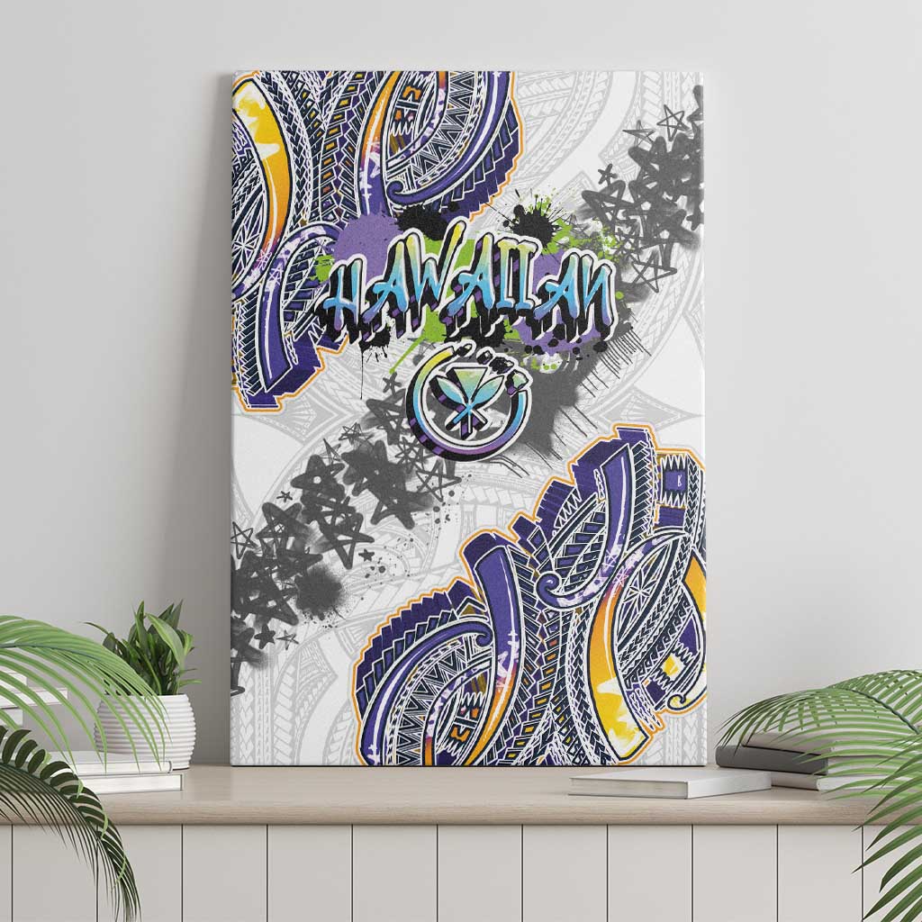 Traditional Art Hawaiian Kakau Tattoos Canvas Wall Art Graffiti Style - Polynesian Pride