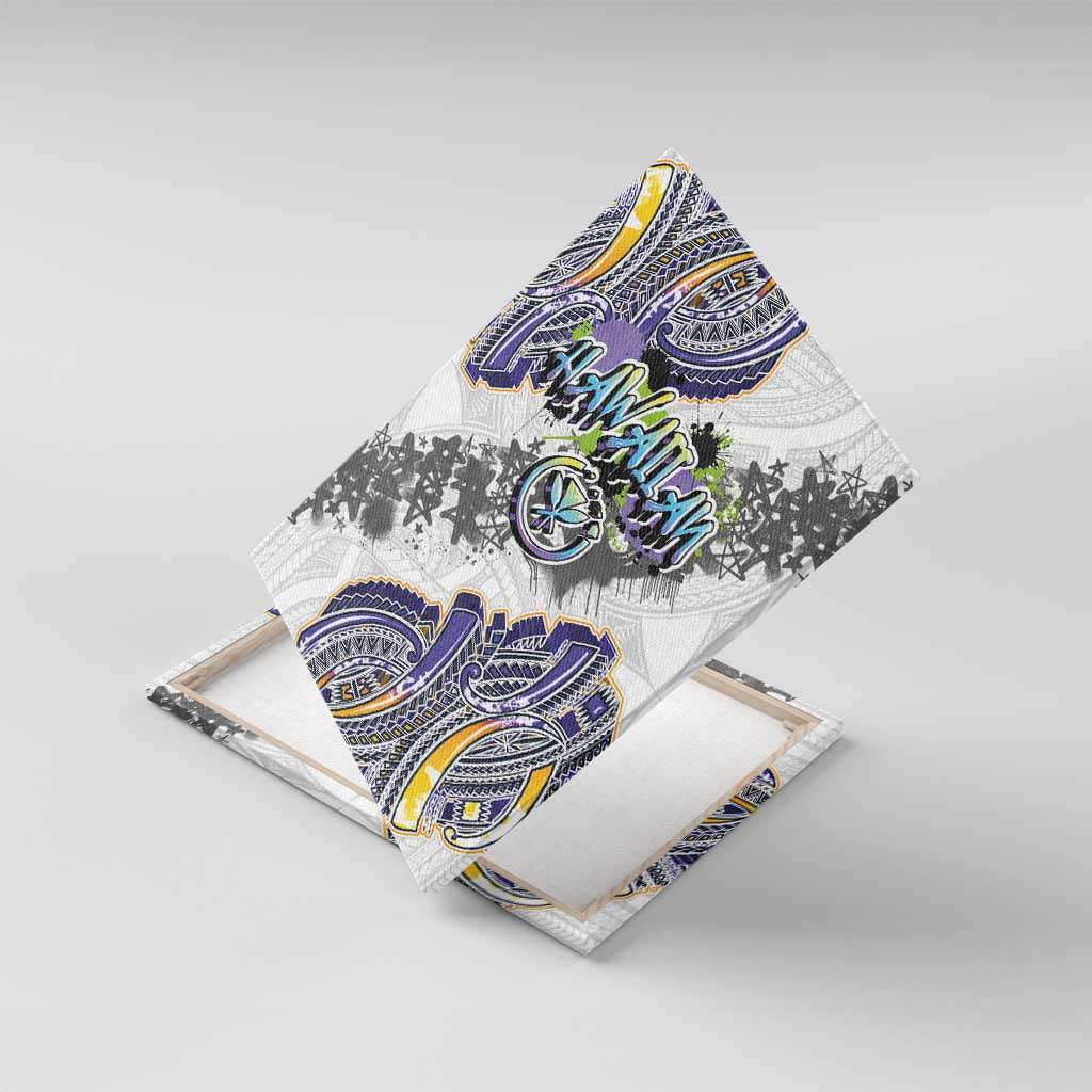 Traditional Art Hawaiian Kakau Tattoos Canvas Wall Art Graffiti Style - Polynesian Pride