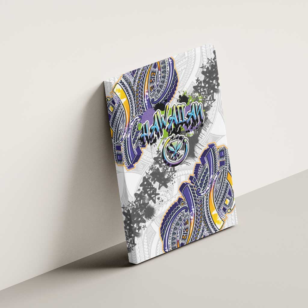 Traditional Art Hawaiian Kakau Tattoos Canvas Wall Art Graffiti Style - Polynesian Pride