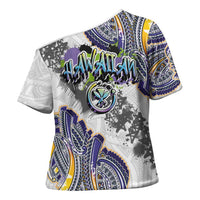 Traditional Art Hawaiian Kakau Tattoos Cross Shoulder Shirt Graffiti Style - Polynesian Pride