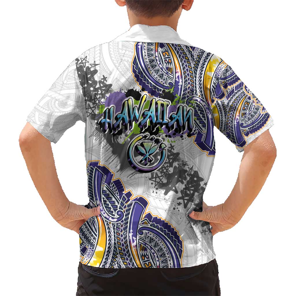 Traditional Art Hawaiian Kakau Tattoos Hawaiian Shirt Graffiti Style - Polynesian Pride