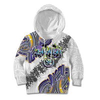 Traditional Art Hawaiian Kakau Tattoos Kid Hoodie Graffiti Style - Polynesian Pride