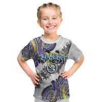 Traditional Art Hawaiian Kakau Tattoos Kid T Shirt Graffiti Style - Polynesian Pride