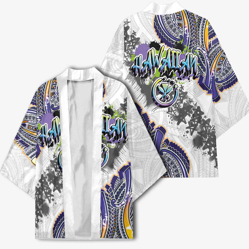 Traditional Art Hawaiian Kakau Tattoos Kimono Graffiti Style - Polynesian Pride