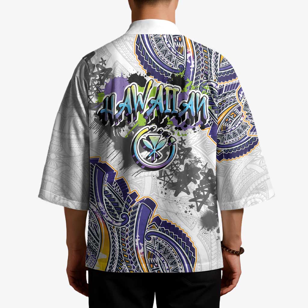 Traditional Art Hawaiian Kakau Tattoos Kimono Graffiti Style - Polynesian Pride