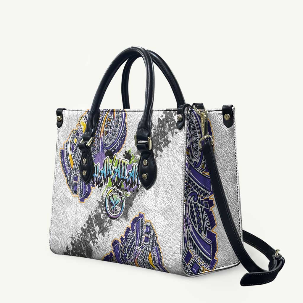 Traditional Art Hawaiian Kakau Tattoos Leather Bag Graffiti Style - Polynesian Pride