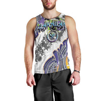 Traditional Art Hawaiian Kakau Tattoos Men Tank Top Graffiti Style - Polynesian Pride