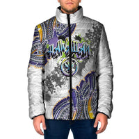 Traditional Art Hawaiian Kakau Tattoos Padded Jacket Graffiti Style - Polynesian Pride
